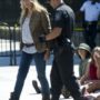 Daryl Hannah arrested in front of the White House.