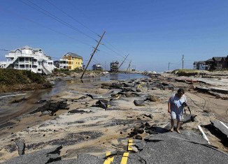 Hurricane Irene travelled along 1,100 miles of US coastline leaving a trail of destruction as reaching far inland