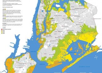New York City hurricane evacuation zones.