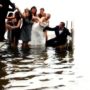 Wedding party that fell into Sugarloaf Lake.