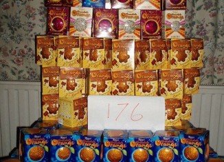 A shopper, who have took advantage of the glitch at Tesco, bought 176 boxes of Terry’s Chocolate Orange and posted the photo on internet
