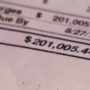 The $201,000 T Mobile phone bill in roaming charges of Celina Aarons.