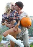 Courtney Stodden and her husband, actor Doug Hutchinson were asked to leave a pumpkin patch due to their inappropriate behaviour