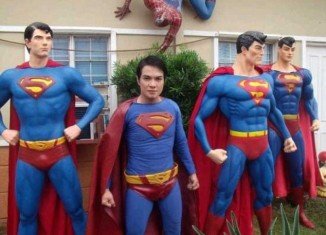 Herbert Chavez, from the Philippines, has had extensive cosmetic surgery to make him look more like Superman