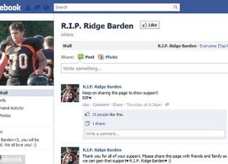 Jackie Barden learned about her son Ridge's death via Facebook