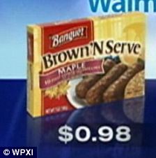 Mary Bach was angered when Walmart made her pay $1 for a box of Banquet Brown 'N Serve sausages, which had been priced at 98 cents