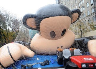 Paul Frank's sock puppet-inspired simian Julius The Monkey makes its debut as a 41-foot-tall balloon at Macy's Thanksgiving Day Parade 2011