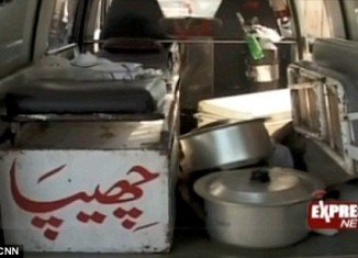 Police said that the landlord found Zainab Bibi at the stove, cooking a korma with flesh from her husband’s arm and leg