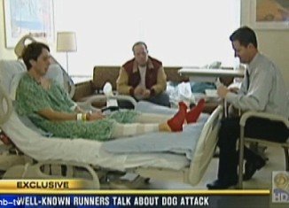 Richard Garritson, a San Diego County runner described the terrifying moment he was savaged by a pack of pit bulls as he jogged on a trail