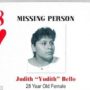 Judith Bello, missing for 18 years, called police to say she is alive
