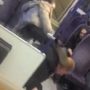 Lisa Alyounes, a 4ft 9in woman, caught on camera while pummeling her cheating boyfriend on a train
