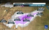 Much of Kansas will be affected, with the heaviest snowfall from southwestern Kansas, south into the Oklahoma panhandle, south toward Amarillo, Texas, and west into the New Mexico plains