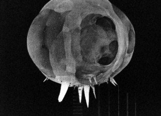 The “Rapatronic” camera - an ultra-high-speed camera that sat seven miles from the blast site and captured images at high speed - including this image of an 100-ft ball of fire, one ten-millionth of a second after detonation