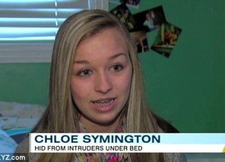 Through the 18-minute 911 call, the Chloe Symington described the thieves’ whereabouts, but fell deadly silent when one came into her room minutes later