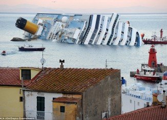 Costa Concordia cruise ship ran aground on Friday with some 4,200 people on board, tourists and crew