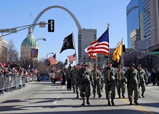 Crowds of nearly 100,000 in St. Louis honored Iraq war veterans in the first big welcome-home parade since the last troops were withdrawn from Iraq in December