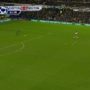 Everton goalkeeper Tim Howard scores from inside his penalty area