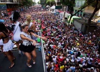 Cordao do Bola Preta parade, one of Rio de Janeiro's oldest and most popular carnival street parties has attracted a record 2.2 million revelers