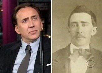 David Letterman produced a picture of Civil War-era Tennessee man from the 1860’s, which an eBay seller had claimed was proof Nicolas Cage is a member of the undead