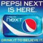 Pepsi Next, the mid-calorie soda from Pepsi, hits the US market on March