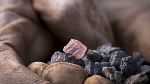 The rare pink diamond was found at Rio Tinto's Argyle diamond mine in Western Australia's East Kimberly region