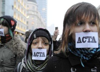 ACTA protest