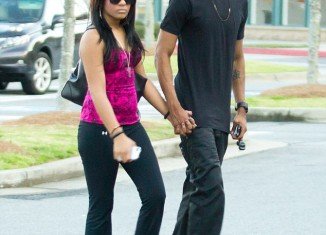 Bobbi Kristina Brown was wearing a large ring on her engagement finger amid reports she and Nick Gordon have secretly got engaged