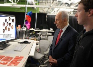 Israeli President Shimon Peres launched his new Facebook page with a MTV-style video that sets his call to “be my friend, share peace” after he visited Facebook Inc. headquarters