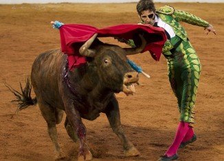 Juan José Padilla, the Spanish matador who lost his left eye in a horrific goring last year, made a remarkable return to the bullring yesterday.