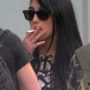 Lourdes Leon pictured smoking a cigarette at the age of 15