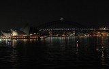 The Sydney Opera House and the Sydney Harbour Bridge plunged into darkness today to raise the profile of climate change