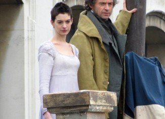 Anne Hathaway displayed the results of the regime, which saw her consuming just 500 calories a day, as she shot scenes for Les Miserables alongside Hugh Jackman