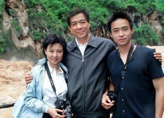 Bo Guaga pictured with his father Bo Xilai and his mother Gu Kailai