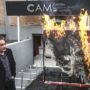 Casoria Contemporary Art Museum in Naples burns artworks in protest at budget cuts