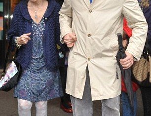 Duchess of Alba held hands with Alfonso Diez as they strolled the streets of the French capital