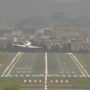 Dramatic plane landings at Loiu Airport in Bilbao as extreme weather pounds Basque region