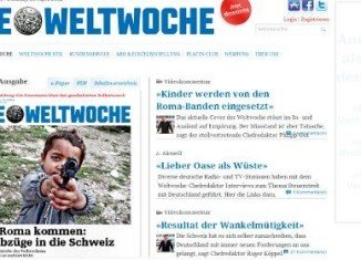 Headlined "The Roma are coming", Die Weltwoche's publication amounts to racial incitement, the Central Council of German Sinti and Roma says