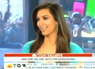 Kim Kardashian was asked about her relationship with Kanye West on the Today show this morning