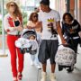 Mariah Carey and Nick Cannon stepped out with Monroe and Moroccan