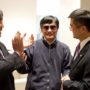 Chen Guangcheng and his family has boarded a flight to Newark