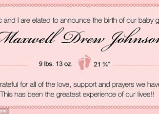 Jessica Simpson today welcomed baby Maxwell Drew Johnson into the world, announcing the happy news via a banner on her official website