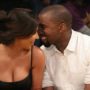 Kim Kardashian and Kanye West PDA at LA Lakers game