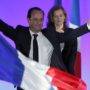 Francois Hollande celebrates victory in France’s presidential election