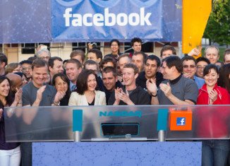 The NASDAQ exchange saw Facebook shares jumping more than 10 percent within minutes of making their stock market debut