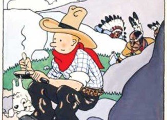 A rare 1932 cover drawing of a Tintin comic book has fetched a record 1.3 million Euros ($1.6 million) at auction in Paris