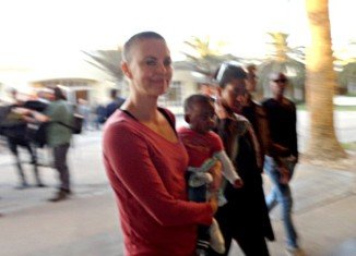 Charlize Theron was spotted in Namibia this week with her son Jackson, revealing her dramatic buzz cut for the first time