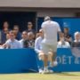 David Nalbandian disqualified from Queen’s final after kicking line judge Andrew McDougall