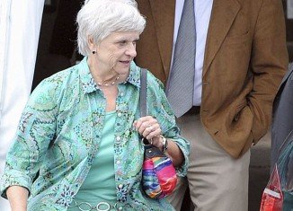 Jerry Sandusky was accompanied by his wife Dottie as they took a break from the courthouse during deliberations on Friday