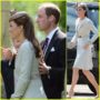 Kate Middleton wears the same LK Bennett nude shoes at Emily McCorquodale’s wedding