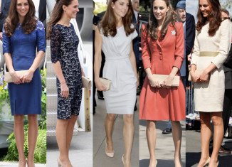 Kate Middleton wore the same $296 pair of LK Bennett nude shoes at each event